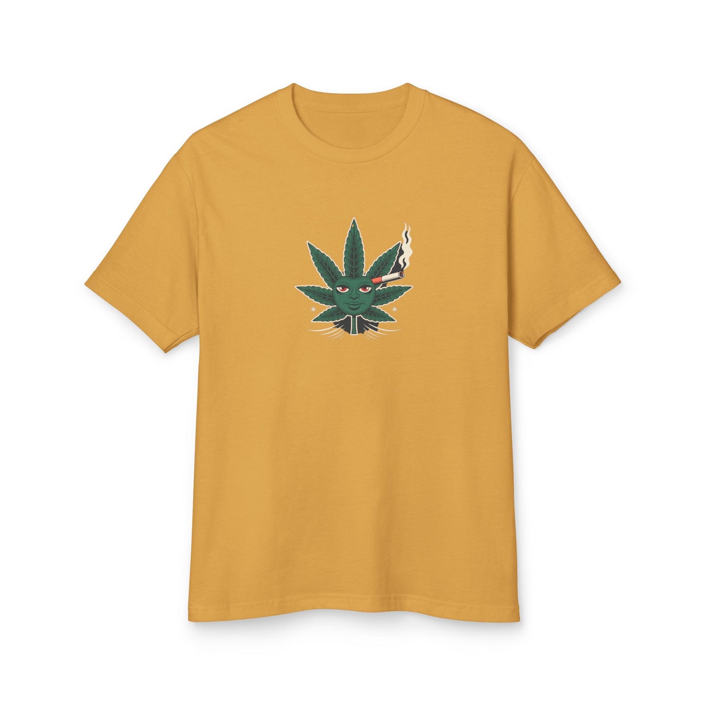 Cannabis-Themed Heavyweight Cotton Tee | Unisex