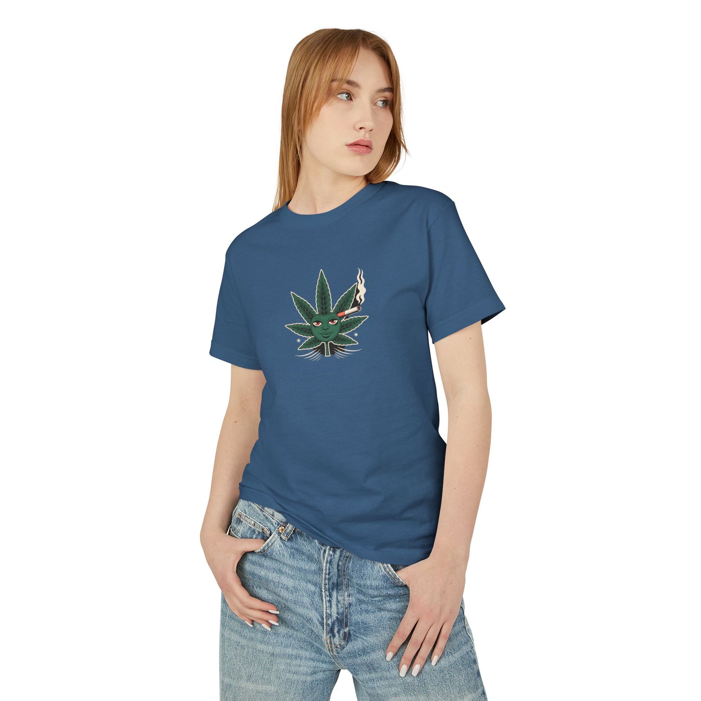 Cannabis-Themed Heavyweight Cotton Tee | Unisex