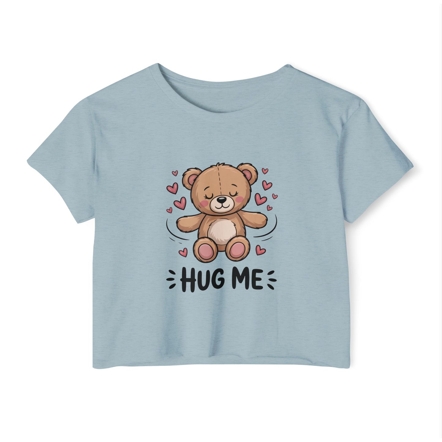 Cute Bear Graphic Crop Top