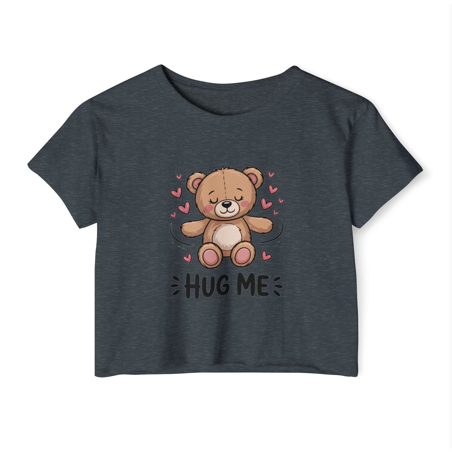 Cute Bear Graphic Crop Top