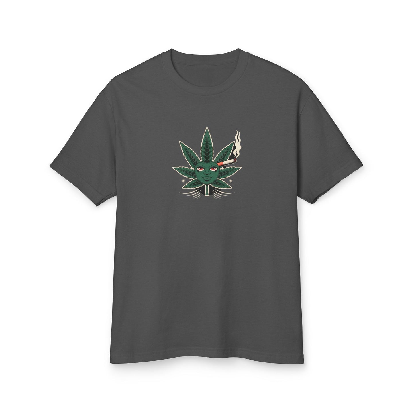 Cannabis-Themed Heavyweight Cotton Tee | Unisex