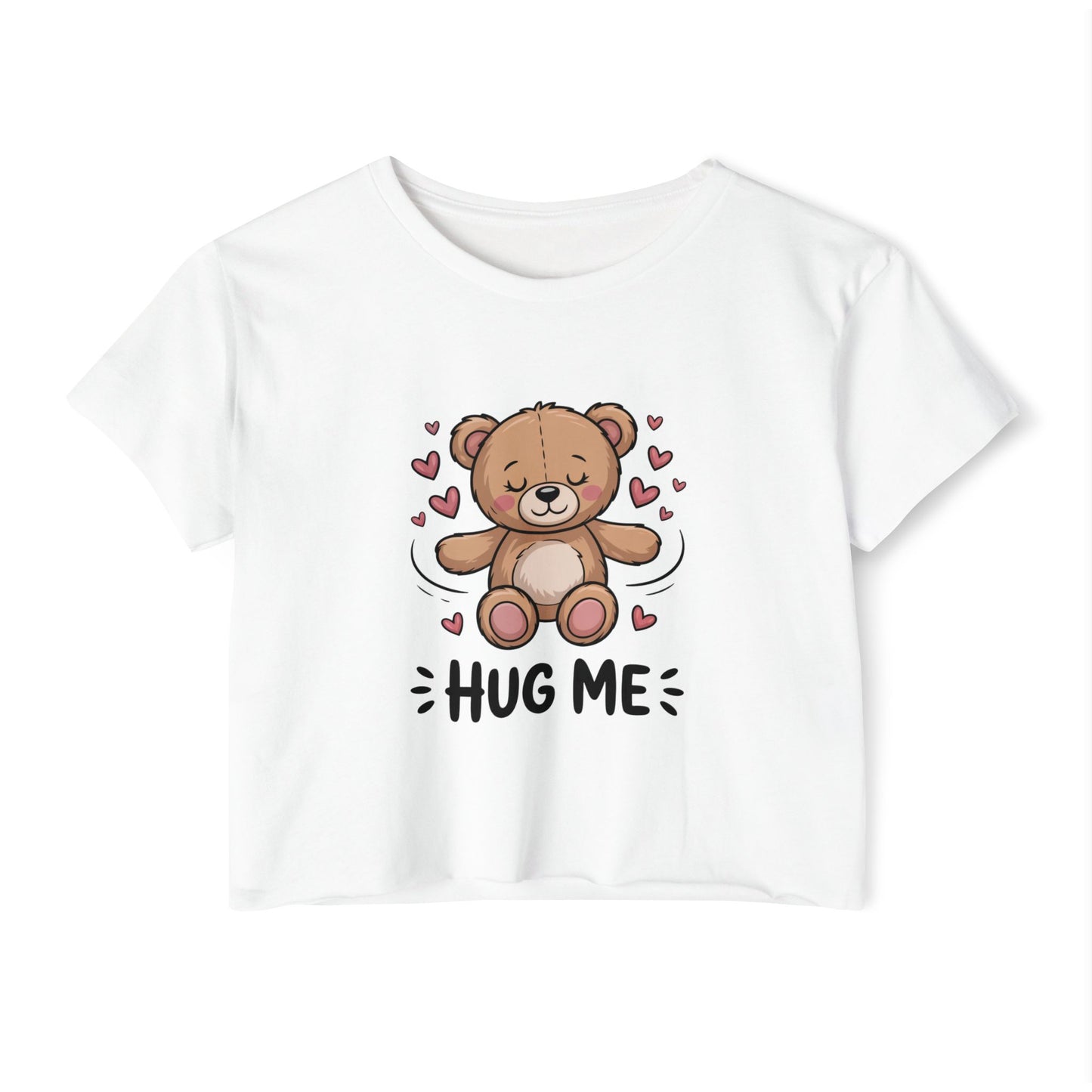 Cute Bear Graphic Crop Top
