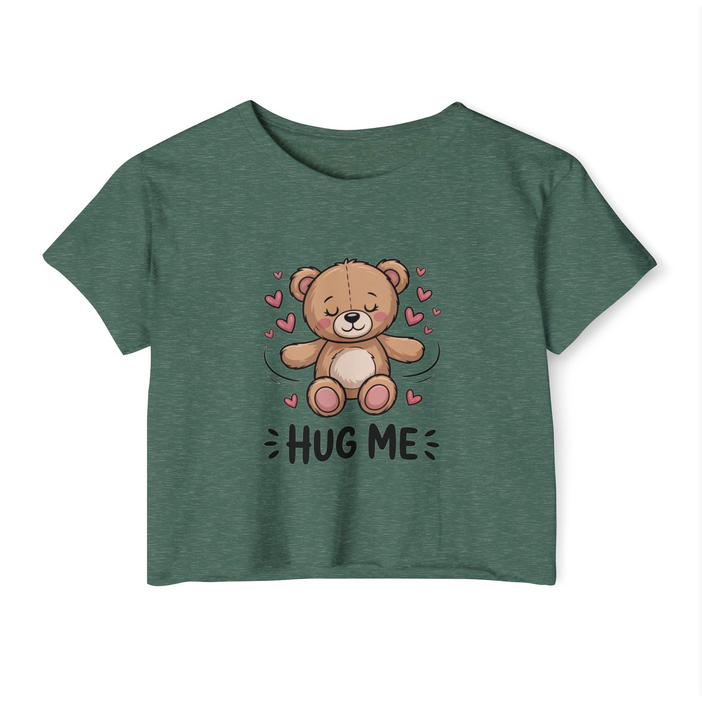Cute Bear Graphic Crop Top