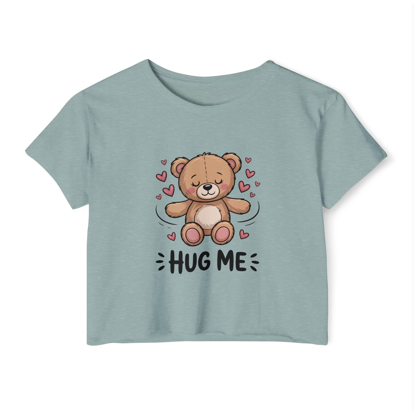 Cute Bear Graphic Crop Top