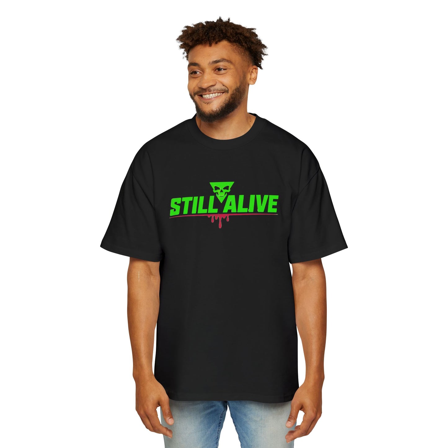 Still Alive Men's Graphic Oversized Tee