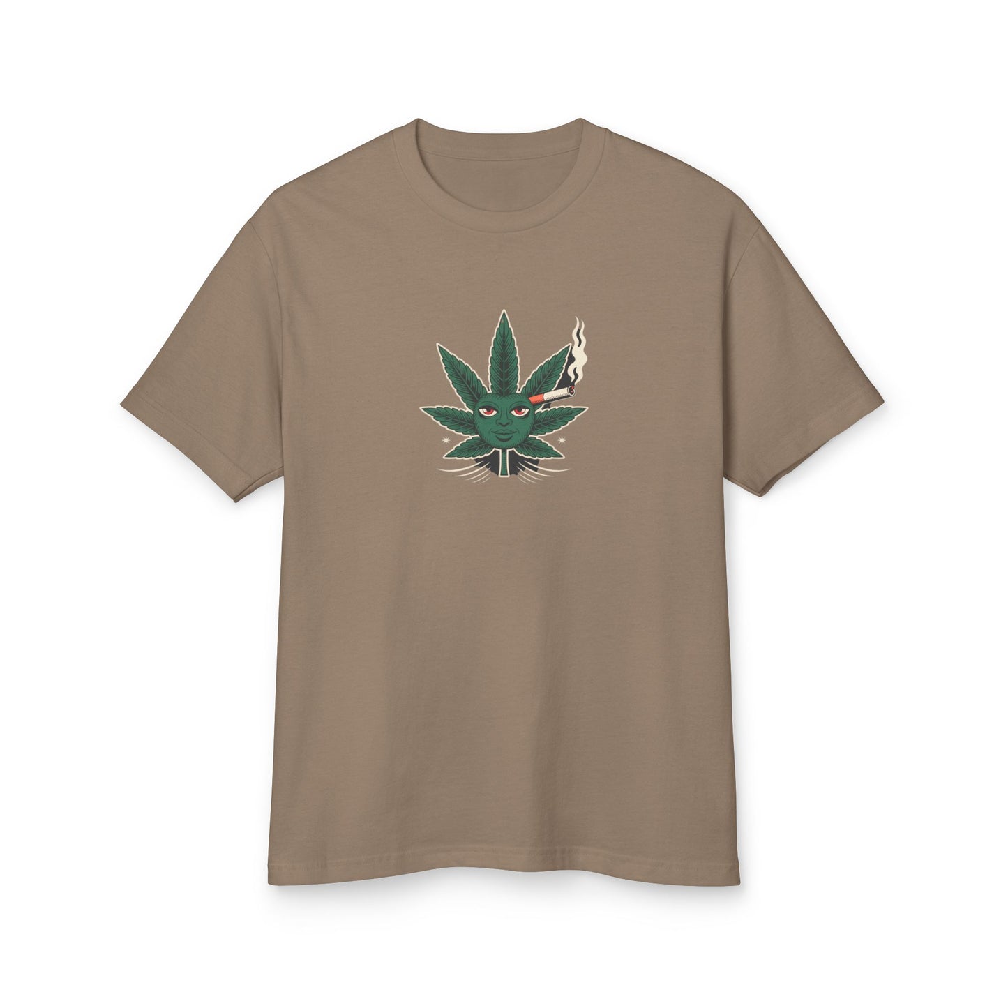 Cannabis-Themed Heavyweight Cotton Tee | Unisex