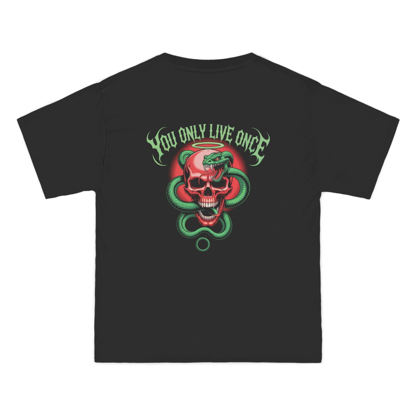 YOLO Skull & Snake Design