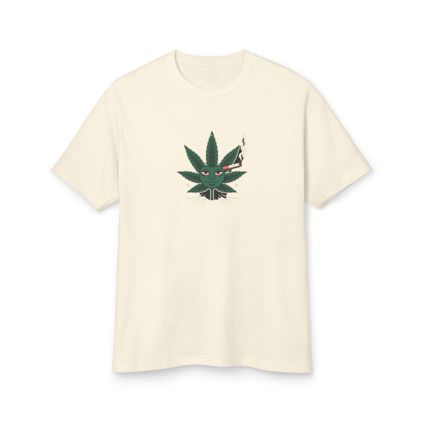 Cannabis-Themed Heavyweight Cotton Tee | Unisex