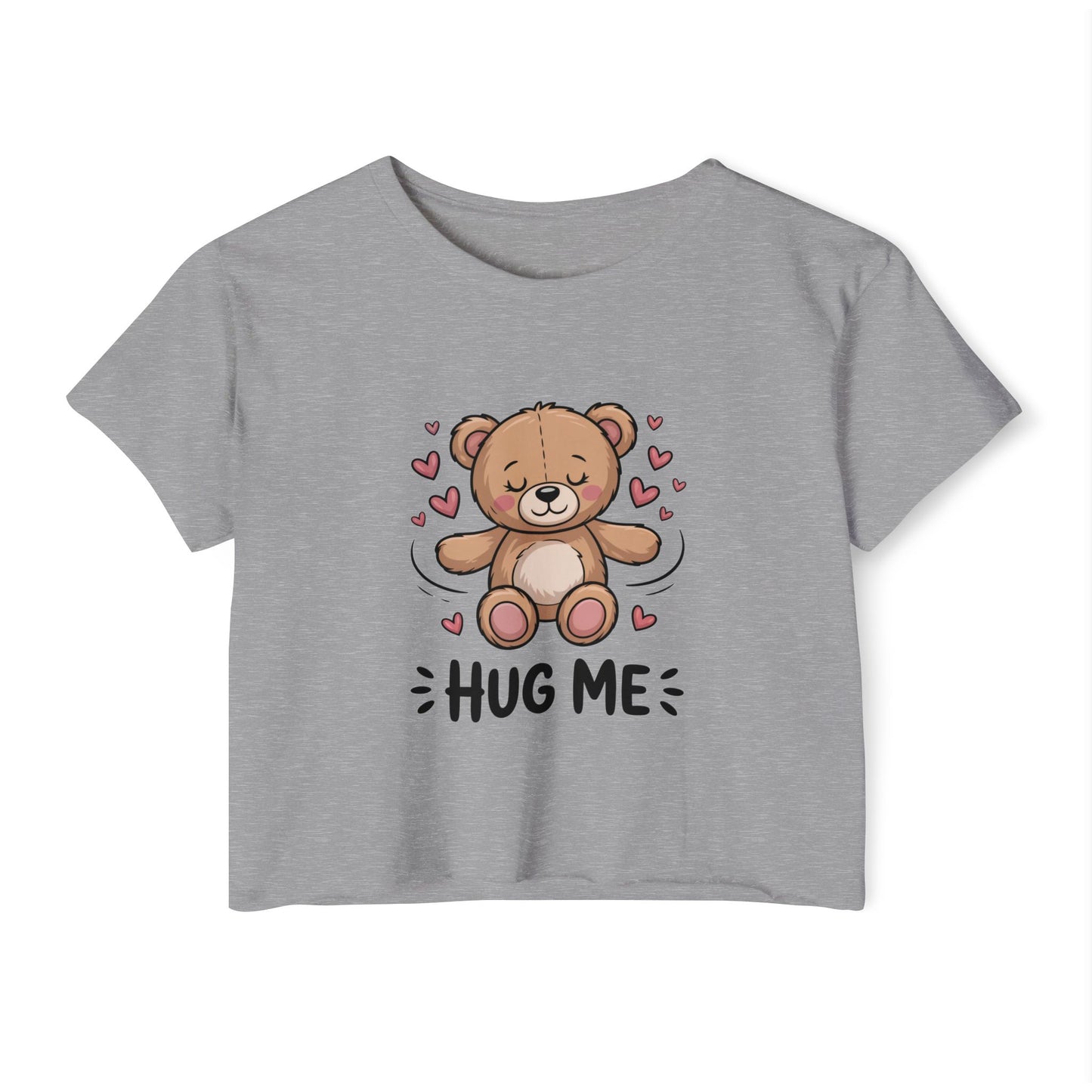Cute Bear Graphic Crop Top