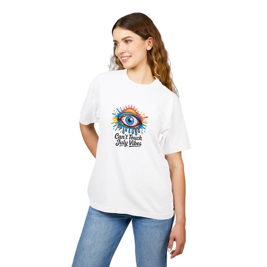 Unisex Urban Heavy Tee with Colorful Eye Design