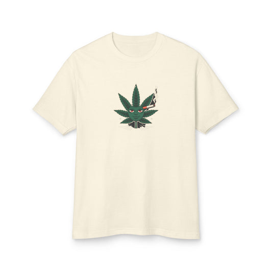 Cannabis-Themed Heavyweight Cotton Tee | Unisex